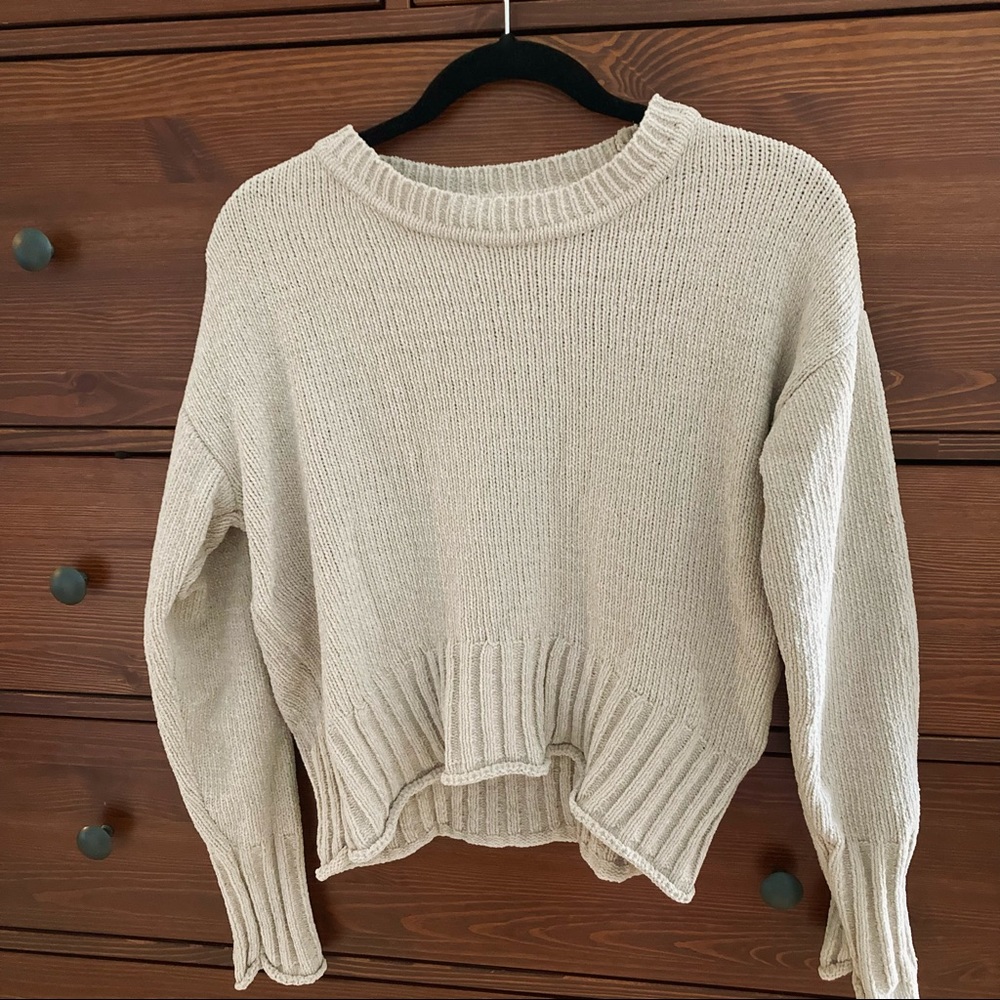 Generation k cozy crop knit sweater